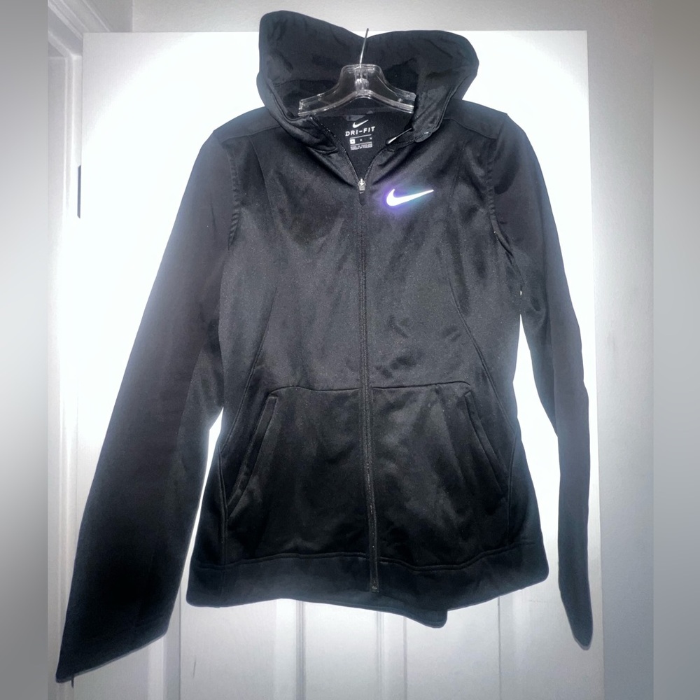 Nike Men’s Training Black Hooded Jacket sz Medium